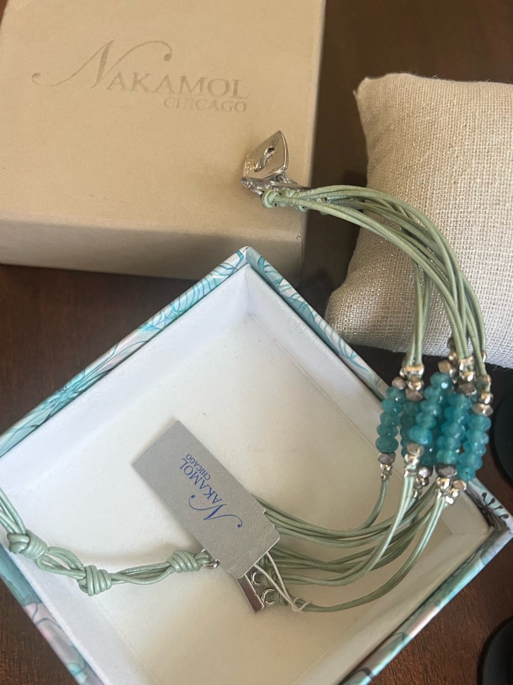 Nakamol Chicago Multi Strand Gorgeous bracelet turquoise Boho